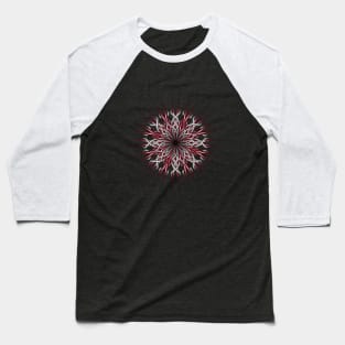 Mandala metal and red Baseball T-Shirt